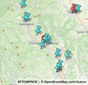 Mappa Via Giacomuni, 36073 Cornedo Vicentino VI, Italia (4.524)