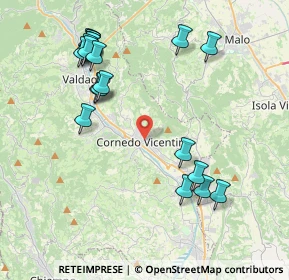 Mappa Via Giacomuni, 36073 Cornedo Vicentino VI, Italia (4.494)