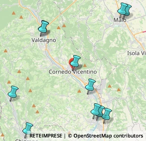 Mappa Via Giacomuni, 36073 Cornedo Vicentino VI, Italia (5.67545)
