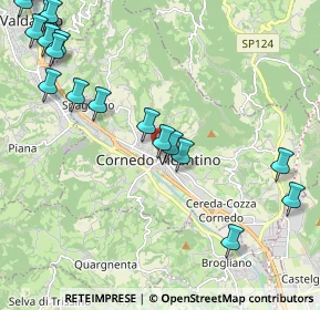 Mappa Via Giacomuni, 36073 Cornedo Vicentino VI, Italia (2.9915)