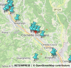 Mappa Via Giacomuni, 36073 Cornedo Vicentino VI, Italia (2.896)