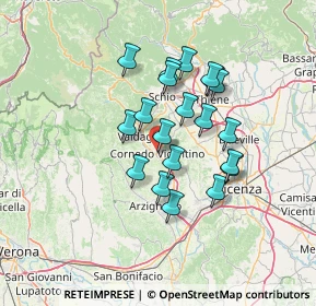 Mappa Via Giacomuni, 36073 Cornedo Vicentino VI, Italia (11.0565)