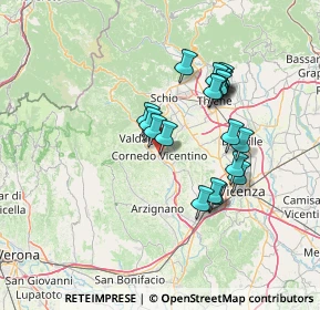 Mappa Via Giacomuni, 36073 Cornedo Vicentino VI, Italia (12.1505)