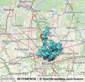 Mappa Via Zari, 20813 Bovisio-Masciago MB, Italia (11.4565)