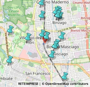 Mappa Via Zari, 20813 Bovisio-Masciago MB, Italia (1.0245)