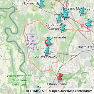 Mappa Piazza S. Martino, 21010 Ferno VA, Italia (5.8525)