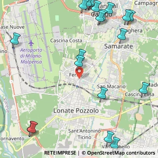 Mappa Piazza S. Martino, 21010 Ferno VA, Italia (3.3115)