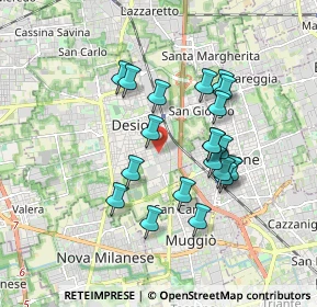 Mappa Via Luigi Pirandello, 20033 Desio MB, Italia (1.5495)