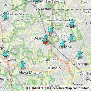 Mappa Via Luigi Pirandello, 20033 Desio MB, Italia (3.035)