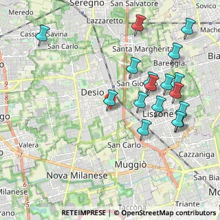 Mappa Via Luigi Pirandello, 20033 Desio MB, Italia (2.24118)