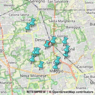 Mappa Via Luigi Pirandello, 20033 Desio MB, Italia (1.66077)