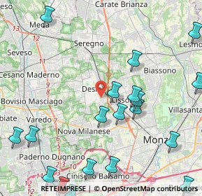 Mappa Via Luigi Pirandello, 20033 Desio MB, Italia (5.848)