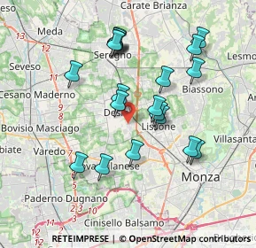 Mappa Via Luigi Pirandello, 20033 Desio MB, Italia (3.4985)