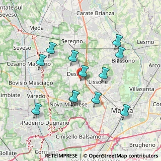 Mappa Via Luigi Pirandello, 20033 Desio MB, Italia (3.64583)