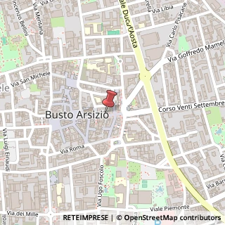 Mappa Via Milano, 5, 21052 Busto Arsizio, Varese (Lombardia)