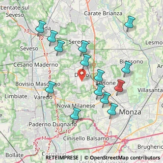 Mappa Via Ortigara, 20832 Desio MB, Italia (3.97714)