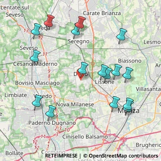 Mappa Via Ortigara, 20832 Desio MB, Italia (4.6775)