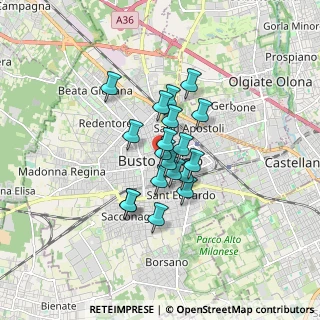Mappa Piazza di San Giovanni, 21052 Busto Arsizio VA, Italia (1.1)