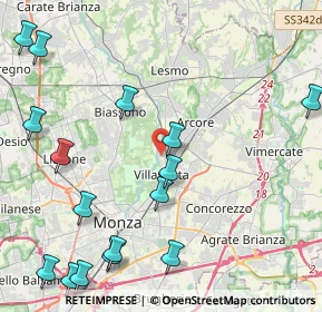 Mappa Via Montello, 20852 Villasanta MB, Italia (5.60188)
