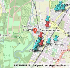 Mappa Via Montello, 20852 Villasanta MB, Italia (1.0695)
