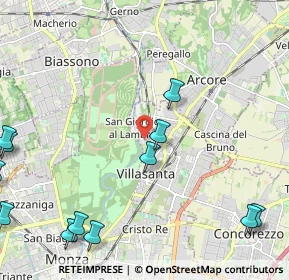 Mappa Via Montello, 20852 Villasanta MB, Italia (3.25929)
