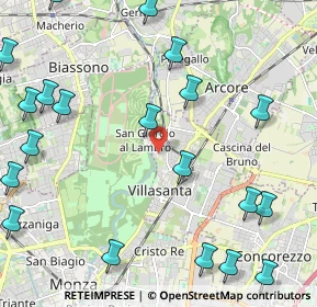 Mappa Via Montello, 20852 Villasanta MB, Italia (2.9545)