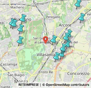 Mappa Via Montello, 20852 Villasanta MB, Italia (2.28857)