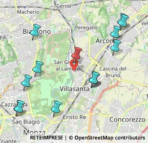 Mappa Via Montello, 20852 Villasanta MB, Italia (2.37)