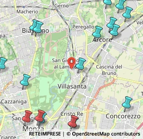 Mappa Via Montello, 20852 Villasanta MB, Italia (3.11647)