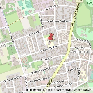 Mappa Viale Rimembranze, 20854 Vedano al Lambro, Monza e Brianza (Lombardia)