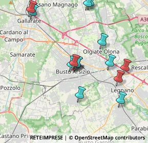 Mappa Via Don Giovanni Minzoni &, 21052 Busto Arsizio VA, Italia (3.89571)