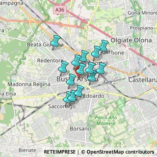 Mappa Via Milano, 21052 Busto Arsizio VA, Italia (1.05857)