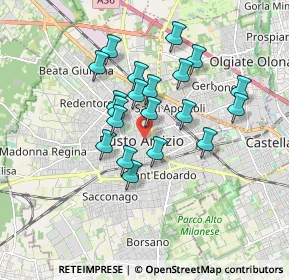 Mappa Via Don Giovanni Minzoni &, 21052 Busto Arsizio VA, Italia (1.4395)