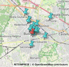 Mappa Via Don Giovanni Minzoni &, 21052 Busto Arsizio VA, Italia (0.8975)