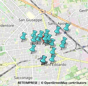 Mappa Via Don Giovanni Minzoni &, 21052 Busto Arsizio VA, Italia (0.5995)