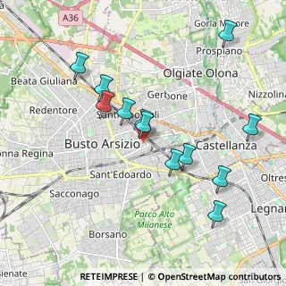 Mappa Via Benvenuto Cellini, 21052 Busto Arsizio VA, Italia (1.88917)