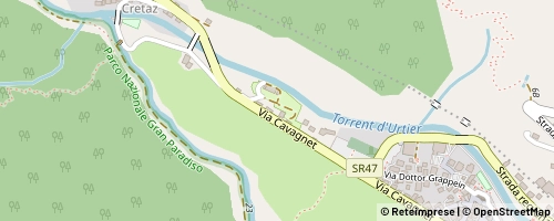 Mappa Cogne