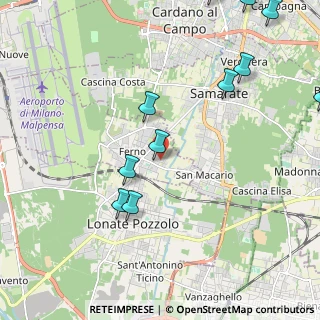 Mappa Via Leonardo da Vinci, 21010 Ferno VA, Italia (2.66636)