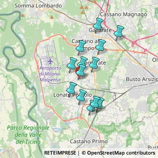 Mappa Via Leonardo da Vinci, 21010 Ferno VA, Italia (2.89538)