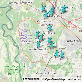 Mappa Via Leonardo da Vinci, 21010 Ferno VA, Italia (4.01214)