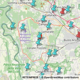 Mappa Via Leonardo da Vinci, 21010 Ferno VA, Italia (5.986)