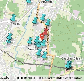 Mappa Via Contardo Ferrini, 21017 Samarate VA, Italia (1.0955)