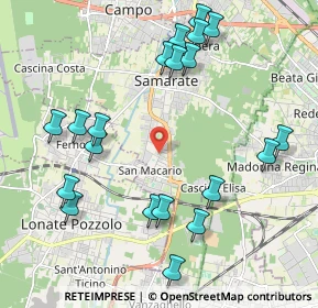 Mappa Via Contardo Ferrini, 21017 Samarate VA, Italia (2.324)