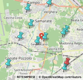 Mappa Via Contardo Ferrini, 21017 Samarate VA, Italia (2.37)