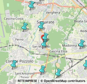 Mappa Via Contardo Ferrini, 21017 Samarate VA, Italia (2.56909)