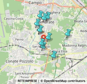 Mappa Via Contardo Ferrini, 21017 Samarate VA, Italia (1.28818)