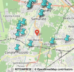 Mappa Via Contardo Ferrini, 21017 Samarate VA, Italia (2.501)