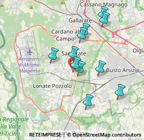 Mappa Via Contardo Ferrini, 21017 Samarate VA, Italia (3.24545)