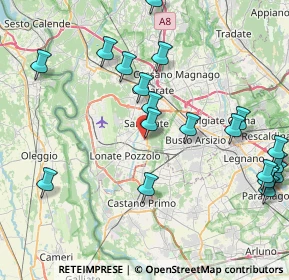 Mappa Via Contardo Ferrini, 21017 Samarate VA, Italia (9.8325)