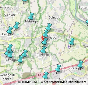 Mappa Via dei Gelsi, 20874 Busnago MB, Italia (2.7935)